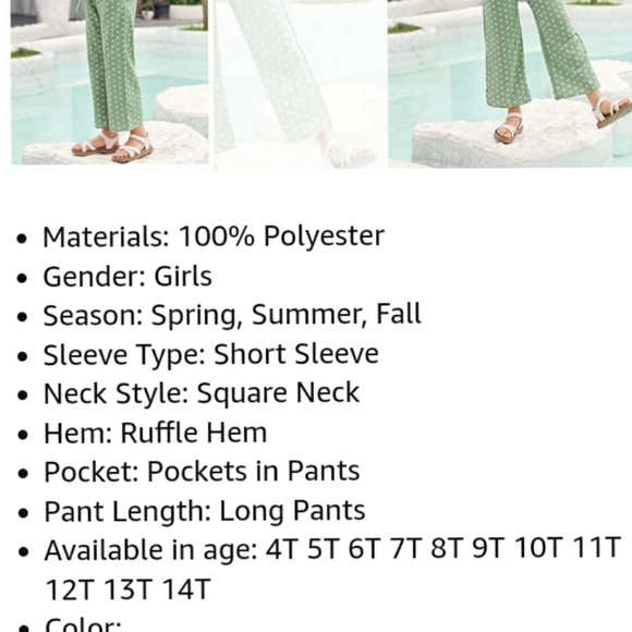 🆕⭐Blue polka dot pant set - Picture 5 of 8